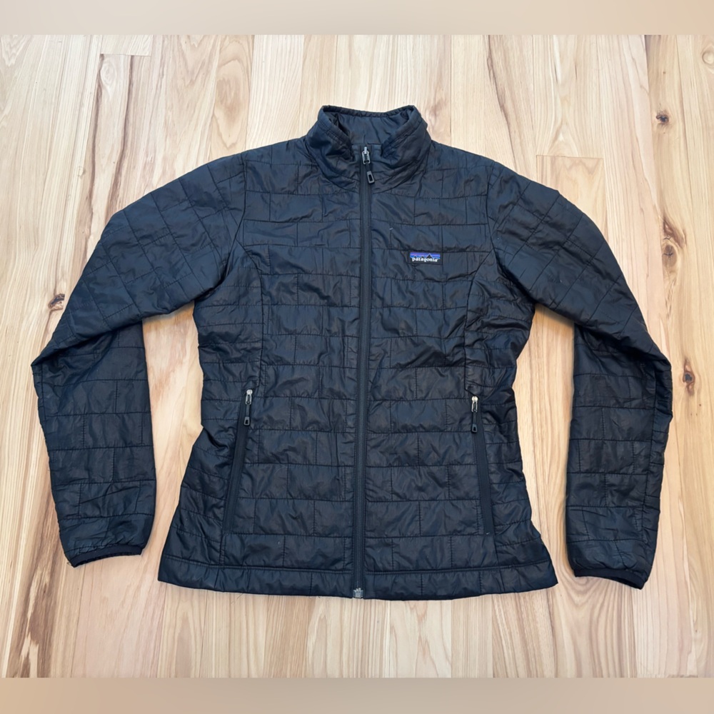 Patagonia Nano Puff Water Resistant Black Jacket Women's Size Small - Picture 4 of 12